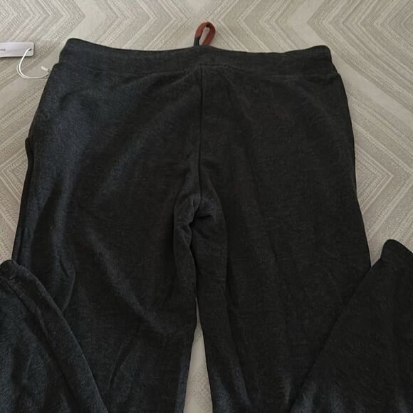 Six Fifty Dark Grey Sweatpants with Leopard Drawstring Tie - Size S - Picture 7 of 8